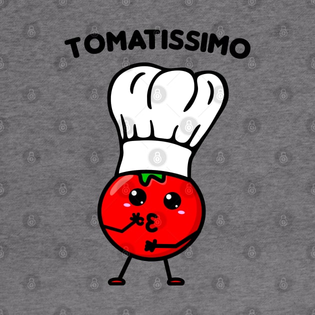 Tomatissimo - Cute little red Kawaii tomato cook by All About Nerds